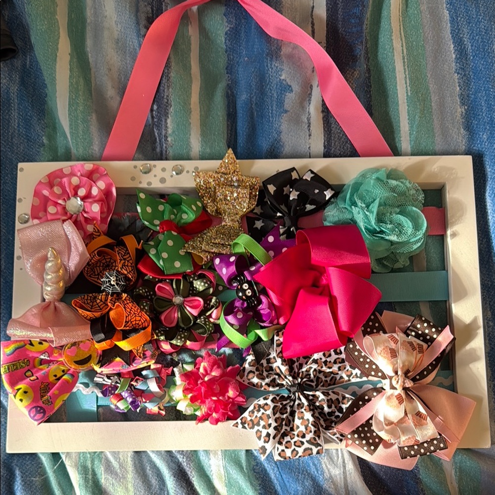 Colorful Kids Hair Bow Set